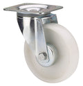 Nylon zwenkwiel met topplaat - 125mm - 170kg