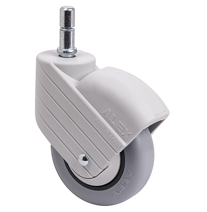 PU zwenkwiel met Klikpen 11x30- 100mm - 40kg