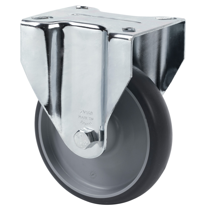 TPR Rubber Premium bokwiel - 200mm - 180kg