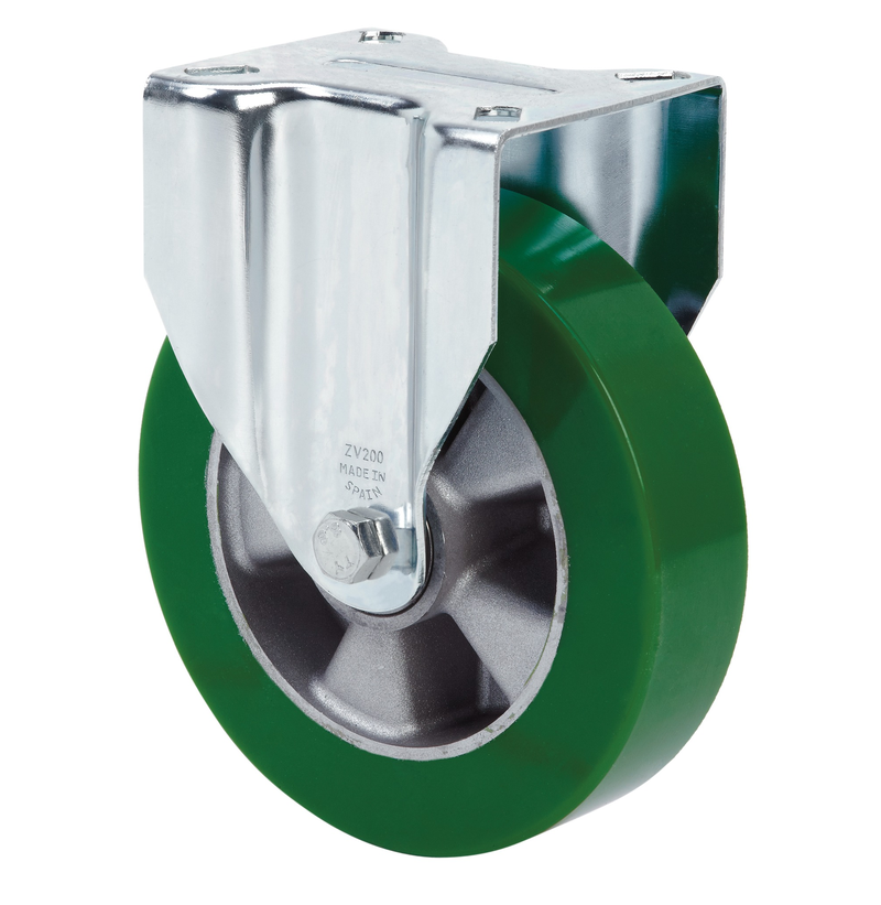 Premium PU aluminium  bokwiel versterkt  - 200mm - 700kg Kogellager