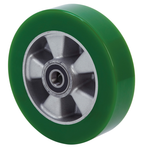 Premium  PU Aluminium Wiel 160 mm - Asgatdiameter 20mm - Draagvermogen 550kg - Kogellager