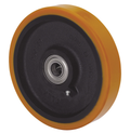 PU Wiel 150 mm - Asgatdiameter 25mm - Draagvermogen 1200kg - Kogellager