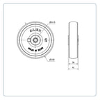 Nylon Wiel 150 mm - Asgatdiameter 12mm - Draagvermogen 300kg - Roller