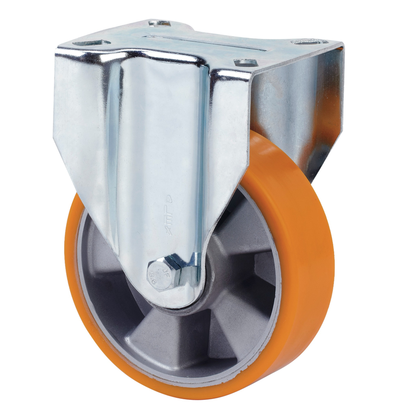 PU aluminium bokwiel  - 200mm - 800kg Kogellager
